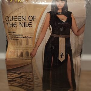 Queen of the Nile Costume with Wig And Cane